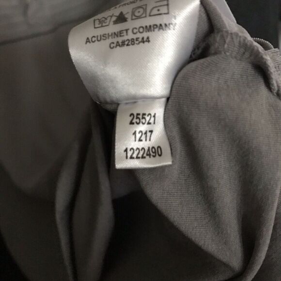 FootJoy FJ Polo Shirt Grey White Stripe Top Half Short Sleeve Large Golf - Picture 3 of 10